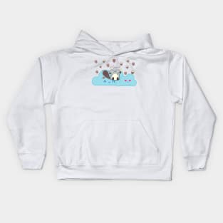 Sam noms acorn Kids Hoodie